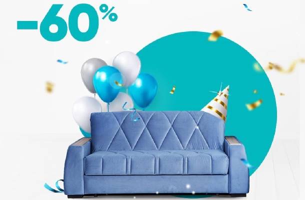 В "Askona" день рождения дивана и праздничные скидки до -60%!