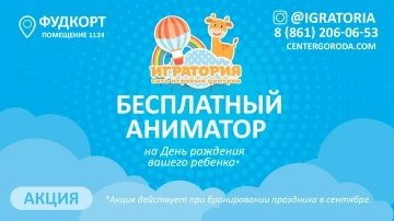 Аниматор - в подарок на день рождения ребенка!