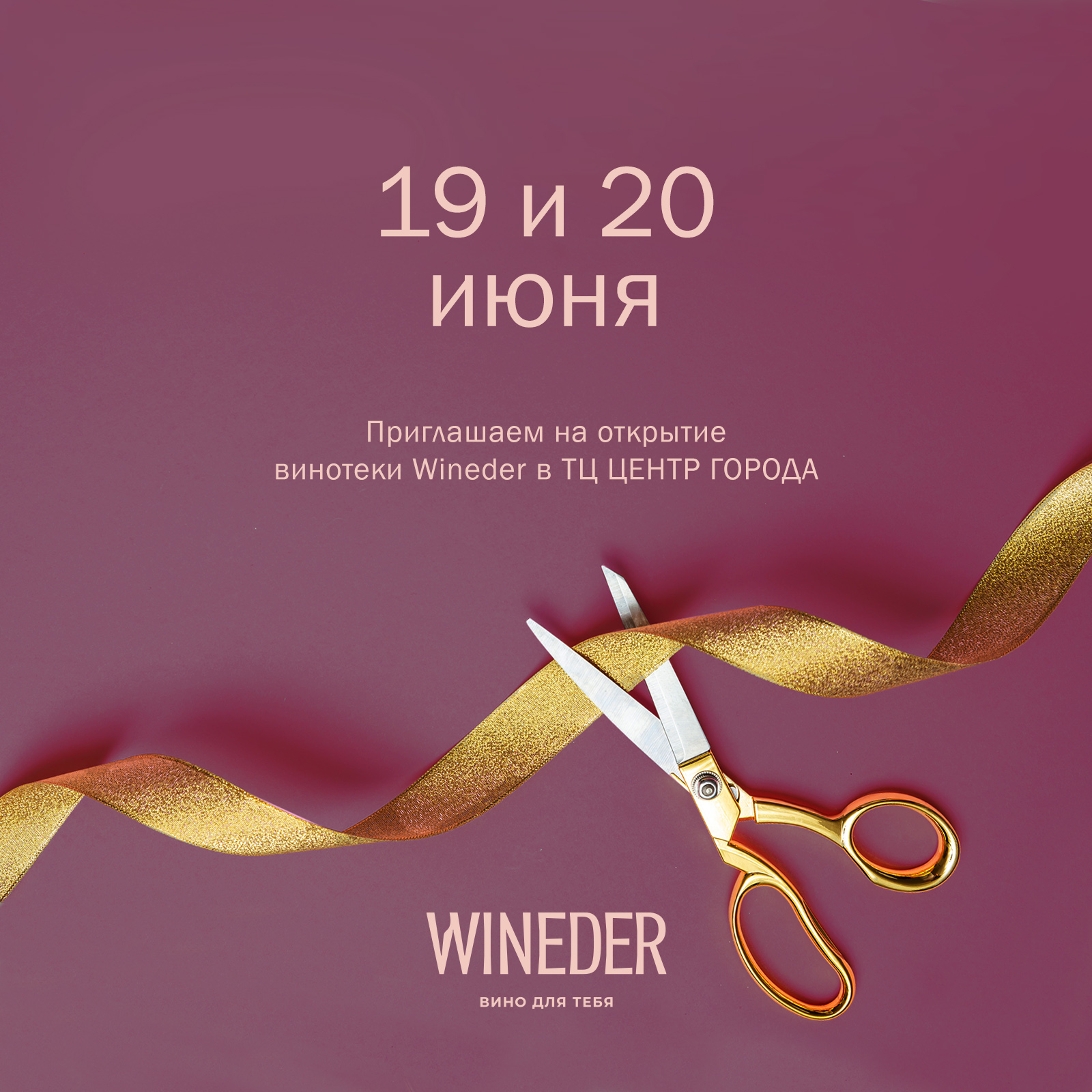 Торжественное открытие винотеки WINEDER!