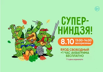07.10 в 13:00 анимационная программа "НИНДЗЯ-ЧЕРЕПАШКИ!"