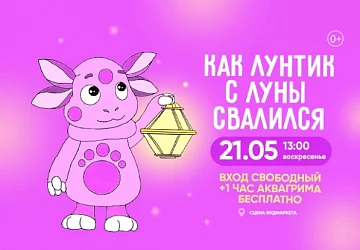 21.05 в 13:00 анимационная программа "КАК ЛУНТИК С ЛУНЫ СВАЛИЛСЯ"