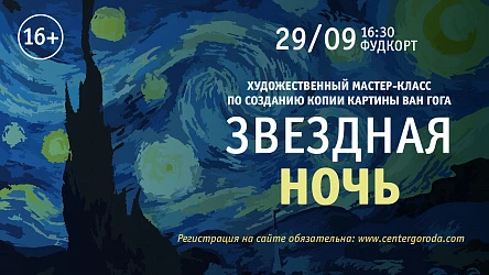 Художественный мастер-класс Звездная ночь.16+ 
