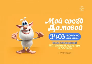 24.03 в 13:00 детская программа "Мой сосед домовой"