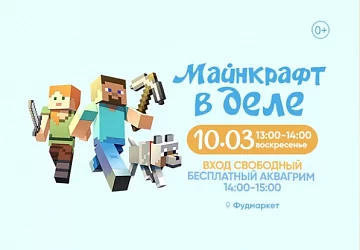 10.03 в 13:00 Детская программа "МАЙНКРАФТ В ДЕЛЕ"