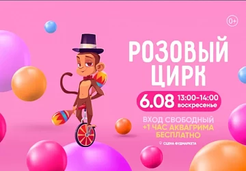 6.08 В 13:00 - СПЕКТАКЛЬ "РОЗОВЫЙ ЦИРК" 0+